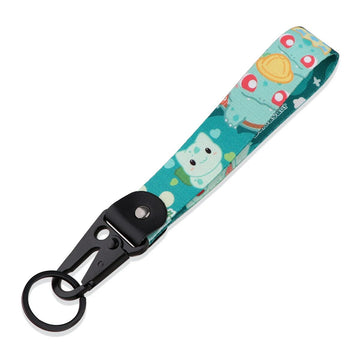 Pokemon 'Bulbasaur' Wrist Lanyard Keychain with Keyring Clip