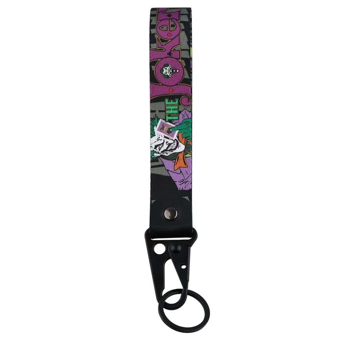 Joker Wrist Lanyard Keychain with Keyring Clip