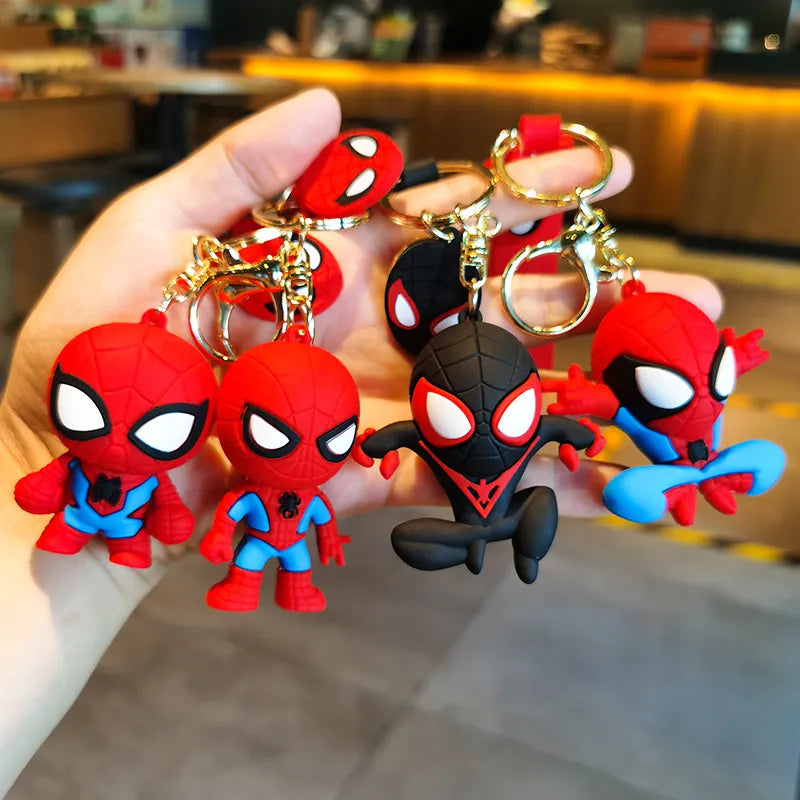 Spiderman 'Big Head I' Keyring PVC Keychain