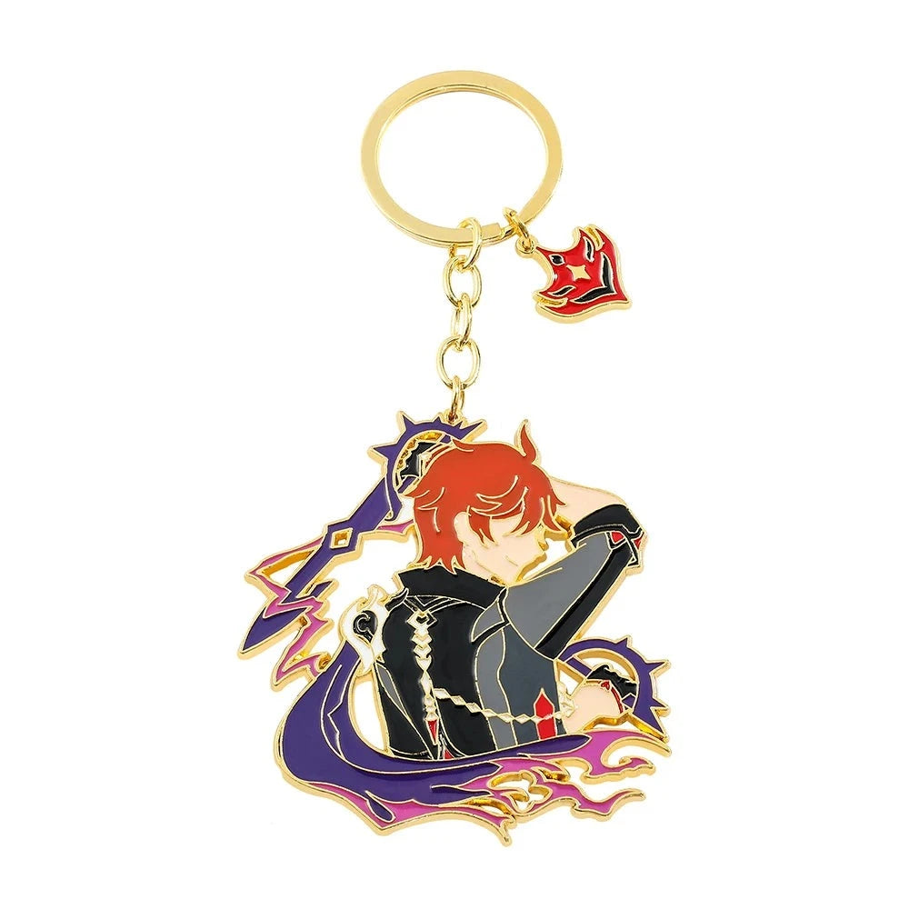 Genshin Impact 'Tartaglia' Enamel Keyring Keychain
