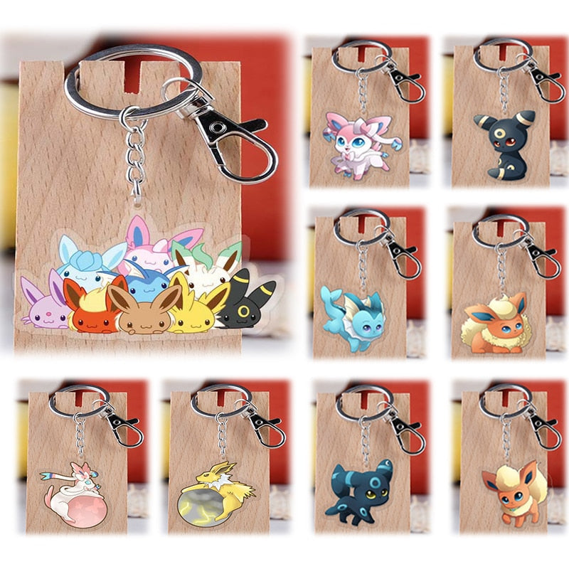 Pokemon 'Cute Sylveon' Keyring Acrylic Keychain