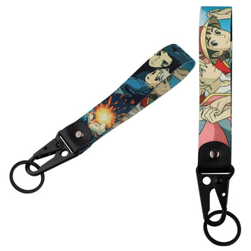 Howl's Moving Castle 'Sophie Hatter' Wrist Lanyard Keychain with Keyring Clip