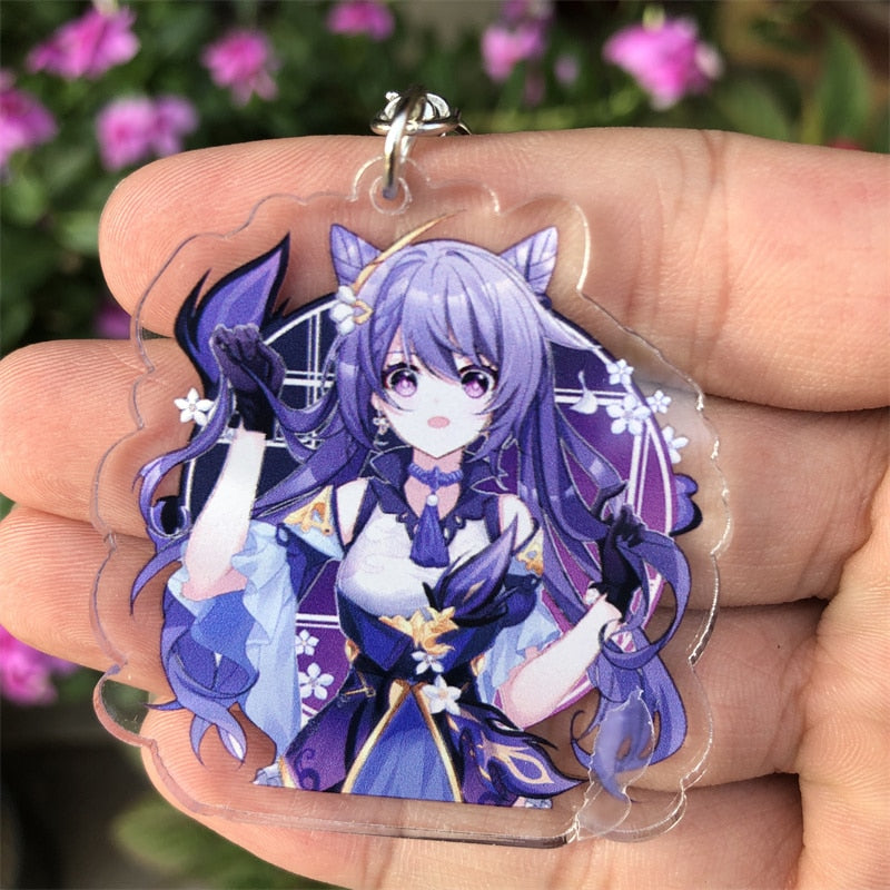 Genshin Impact 'Keqing' Keyring Acrylic Keychain