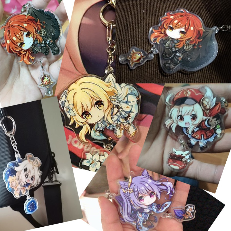 Genshin Impact 'Diluc' Keyring Acrylic Keychain