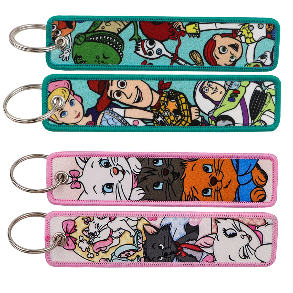 Winnie the Pooh and Friends Embroidered Keyring Keychain