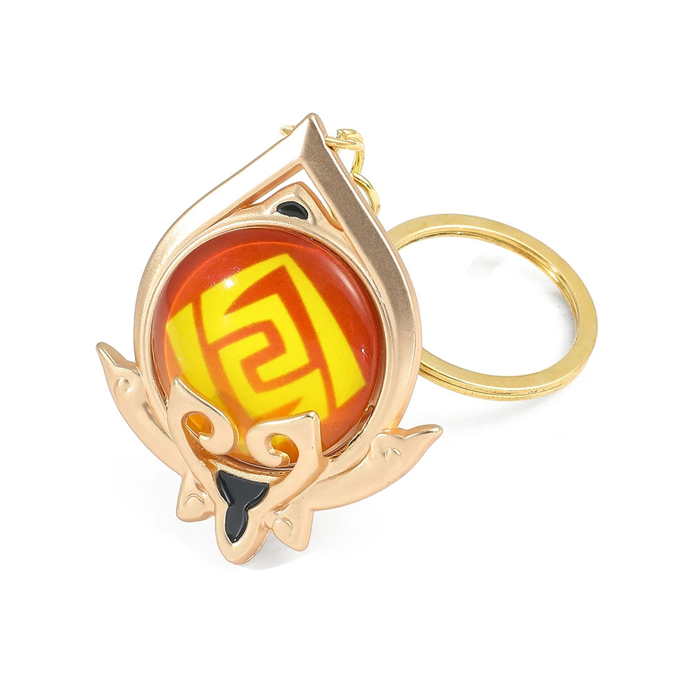 Genshin Impact 'Inazuma Geo Vision' Keyring Metal Keychain