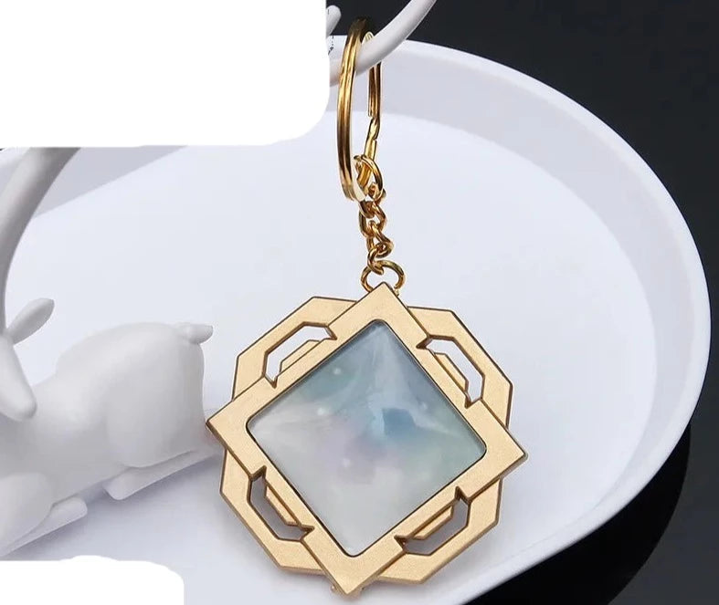 Genshin Impact Vision 'Liyue Masterless Vision' Keyring Metal Keychain