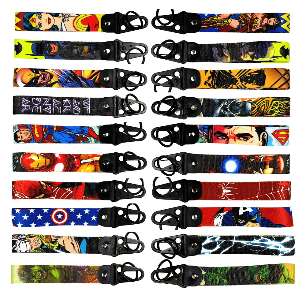 Wonder Woman Wrist Lanyard Keyring Clip Keychain