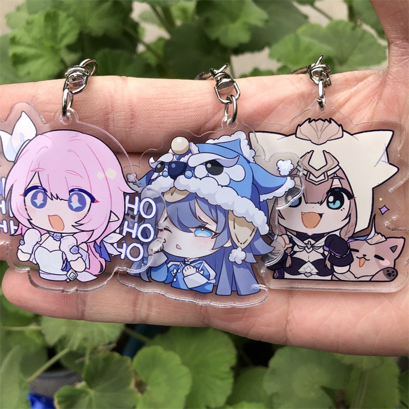 Honkai Impact 3rd 'Elysia' Keyring Plastic Keychain
