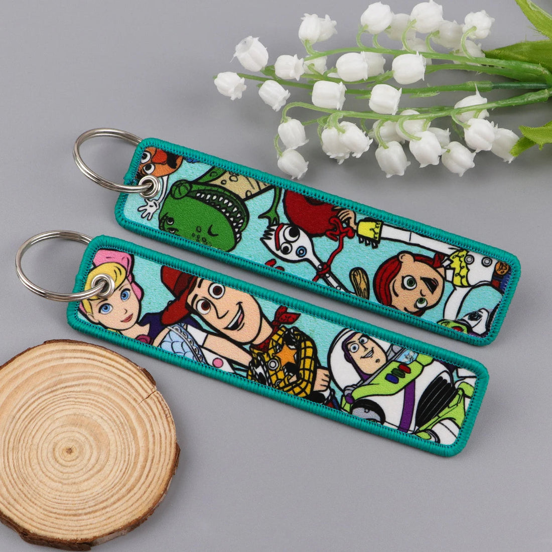 Toy Story ‘Woody and Friends' Embroidered Keyring Keychain