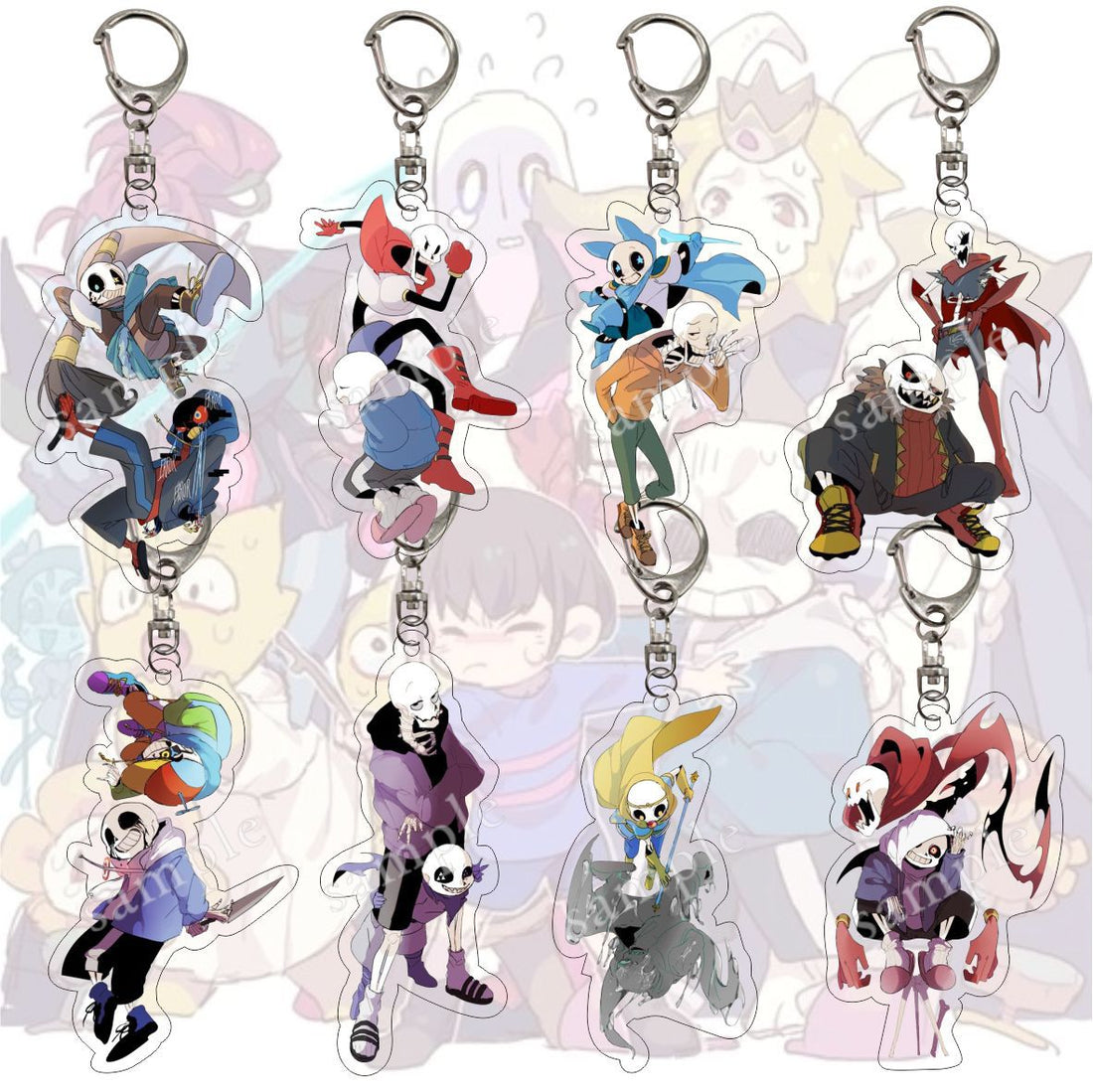 Undertale 'Swapfell Sans' Keyring Acrylic Keychain