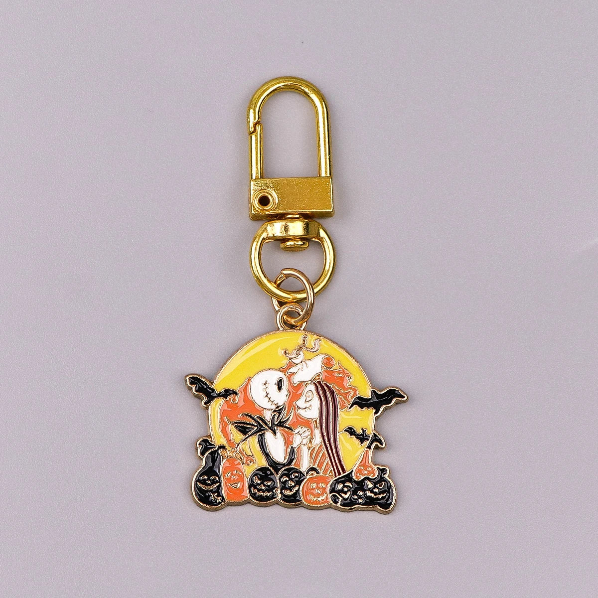 The Nightmare Before Christmas Set of 3 Jack and Sally Enamel Keychain