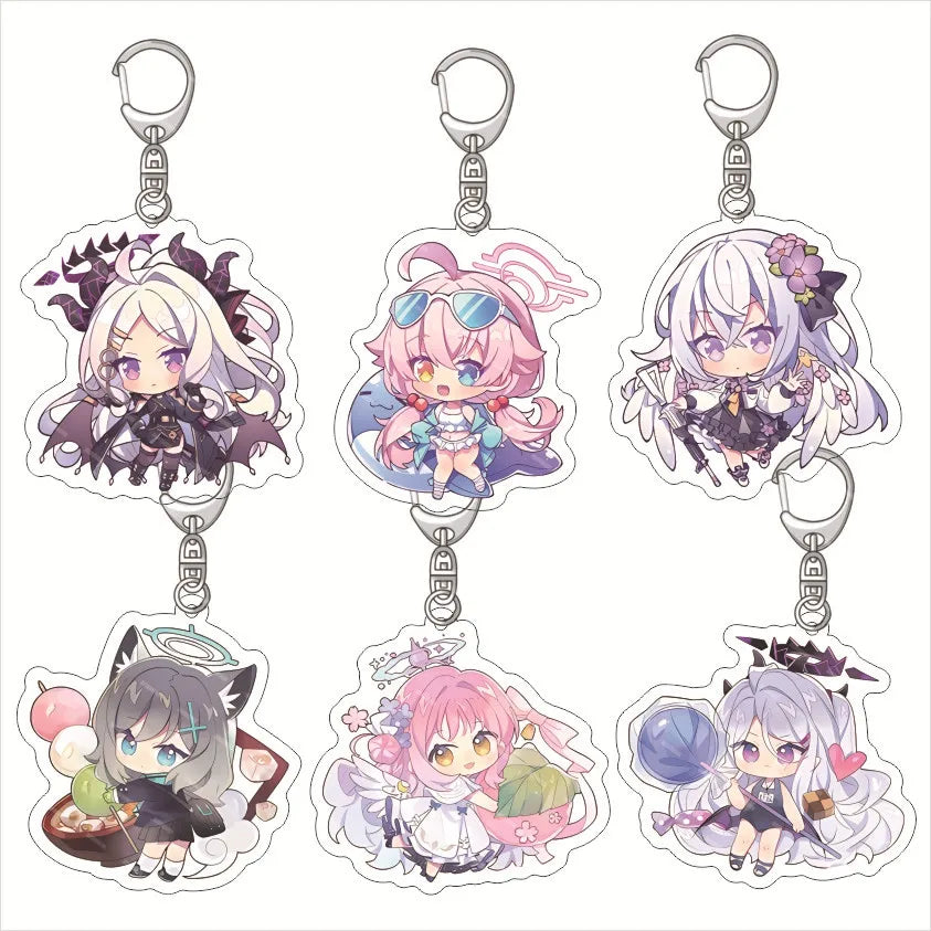 Blue Archive 'Hayase Yuuka Chibi' Resin Keyring Keychain