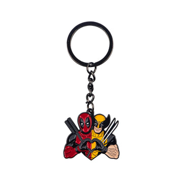 Deadpool and Wolverine Enamel Keyring Keychain