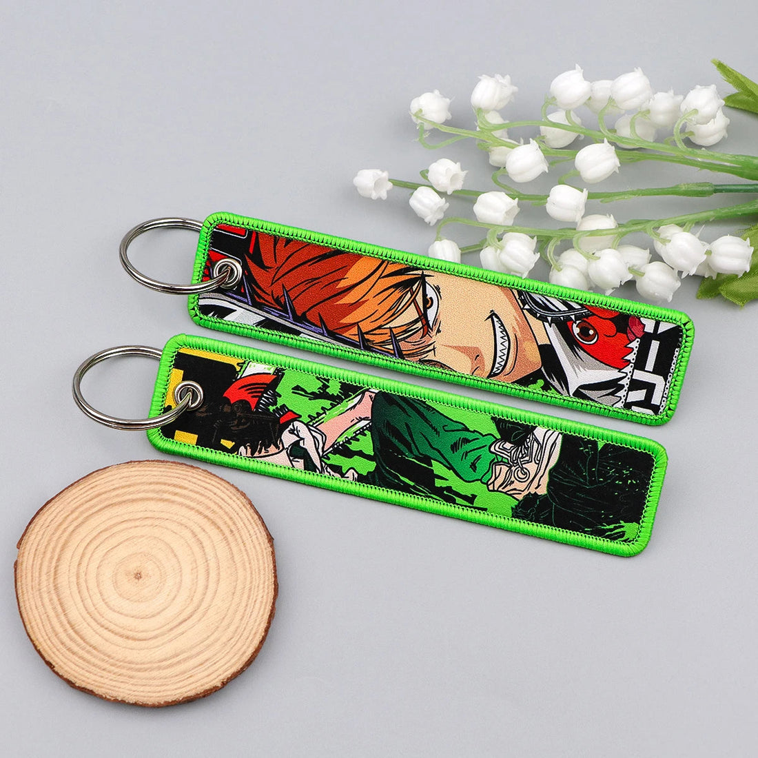 Chainsaw Man ‘Denji' Embroidered Keyring Keychain