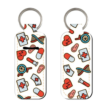Medical Art Lipstick Holder Keychain