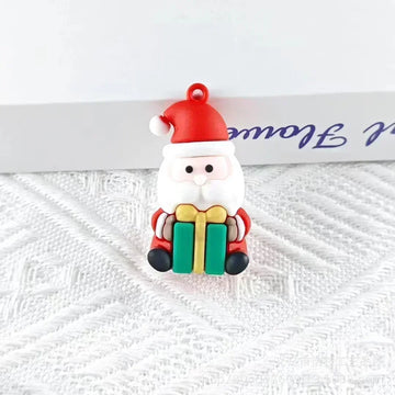 Christmas 'Santa's Gift' Keyring Resin Keychain