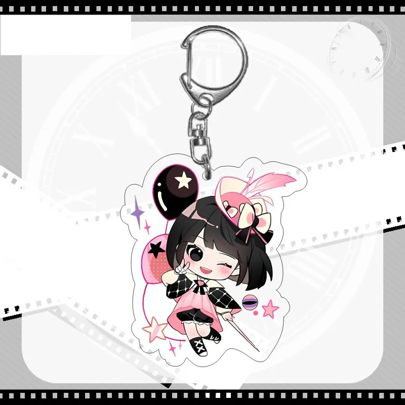 Link Click 'Qiao Ling Pink Chibi' Resin Keyring Keychain