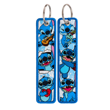 Lilo & Stitch ‘Stitch Love' Embroidered Keyring Keychain