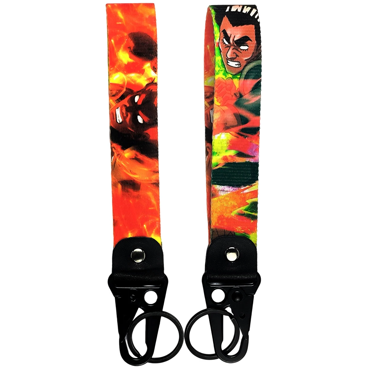 Naruto 'Might Guy' Wrist Lanyard Keyring Clip Keychain