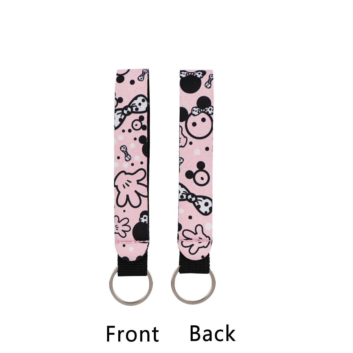 Mickey Mouse 'Mickey's Stuff' Wrist Lanyard Keyring Clip Keychain