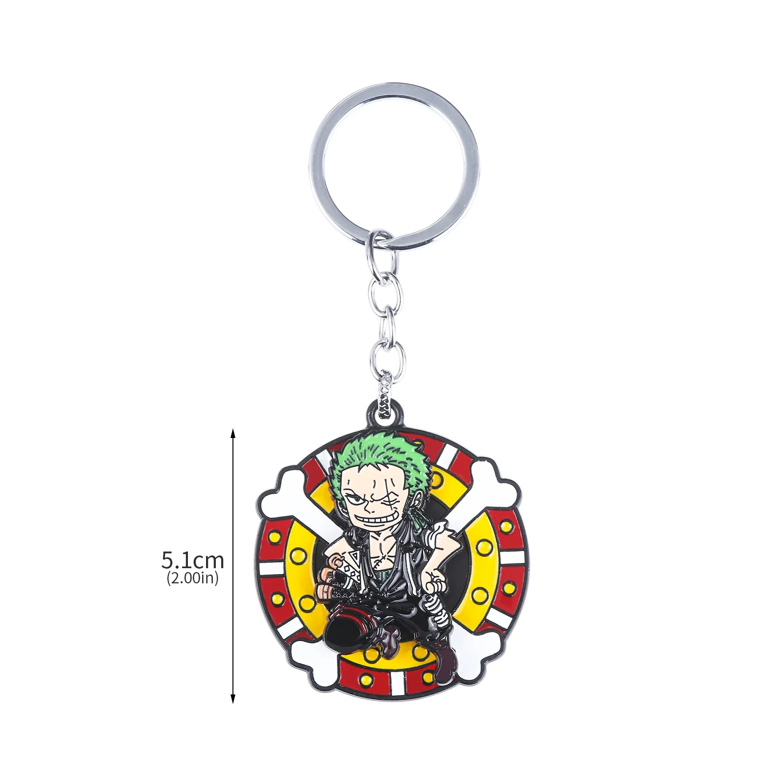 One Piece Zoro Hunter Chibi Rotatable Enamel Keychain