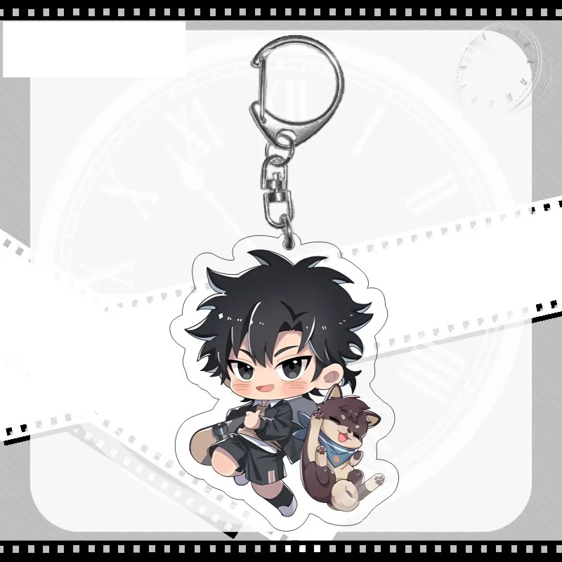 Link Click 'Cheng Xiaoshi Black Dog Chibi' Resin Keyring Keychain