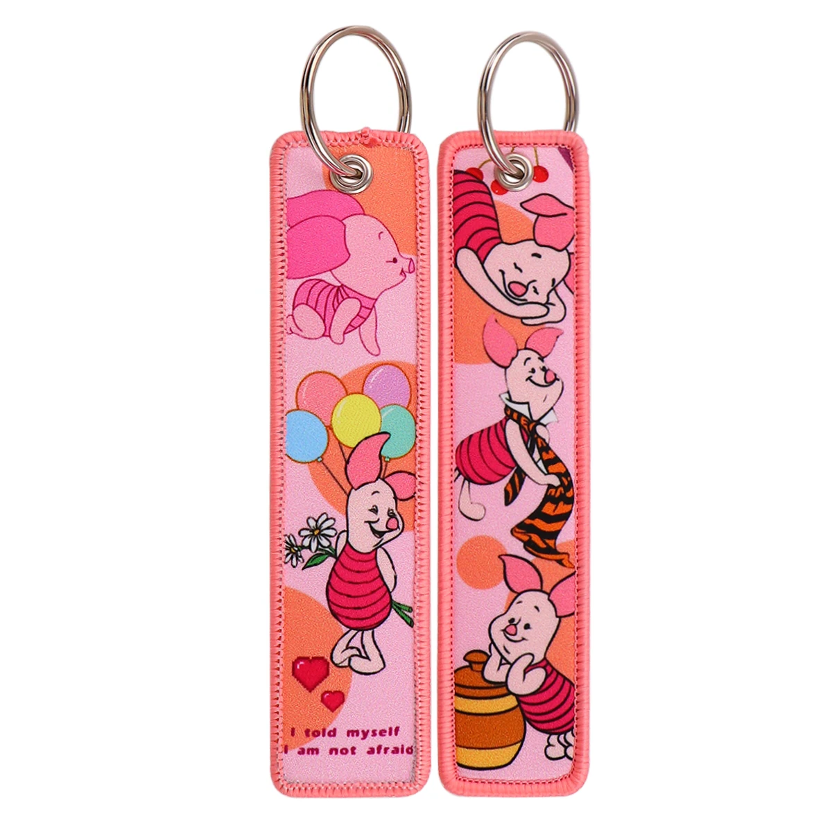 Winnie The Pooh ‘Piglet Cuteness' Embroidered Keyring Keychain