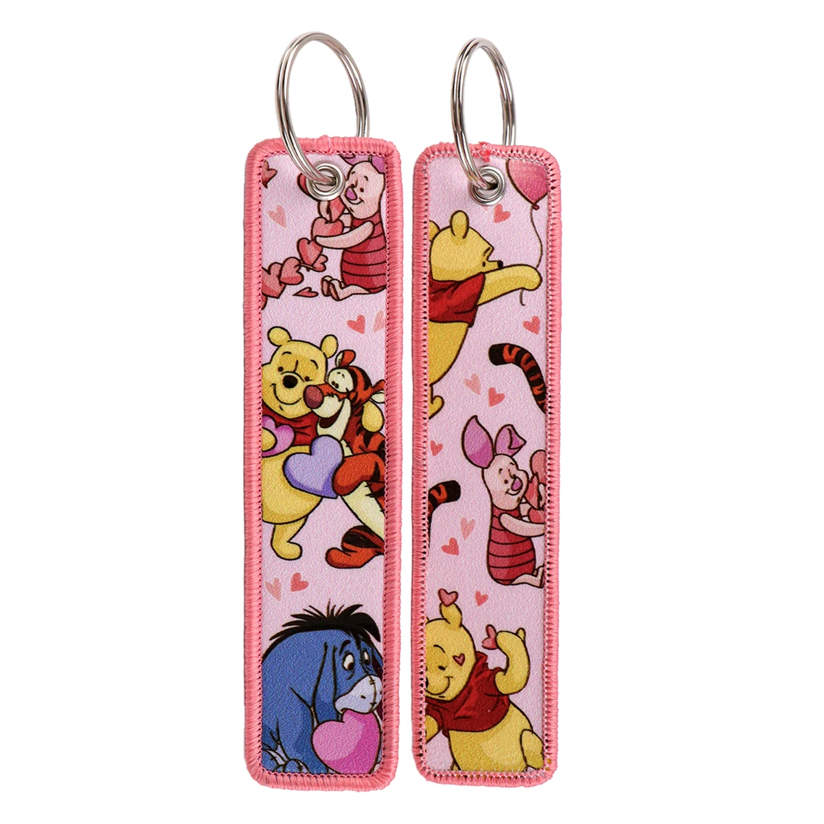 Winnie the Pooh and Friends Embroidered Keyring Keychain