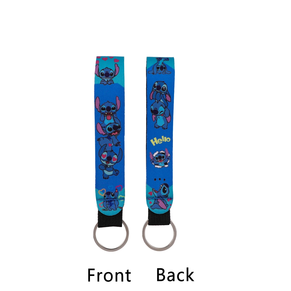 Lilo & Stitch 'Hello Stitch' Wrist Lanyard Keyring Clip Keychain