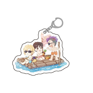 Banana FIsh 'Swimming Ash, Eiji & Shorter' Keyring Resin Keychain