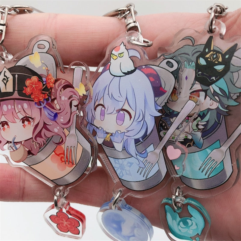 Genshin Impact 'Ganyu' Keyring Plastic Keychain