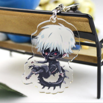 Tokyo Ghoul 'Shiro Kaneki' Keyring Plastic Keychain