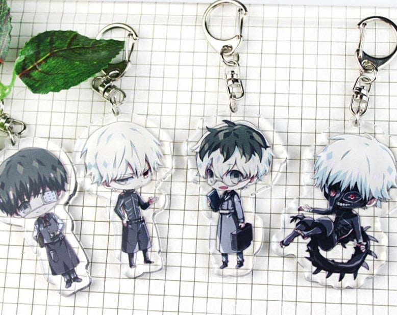 Tokyo Ghoul 'Shiro Kaneki' Keyring Plastic Keychain