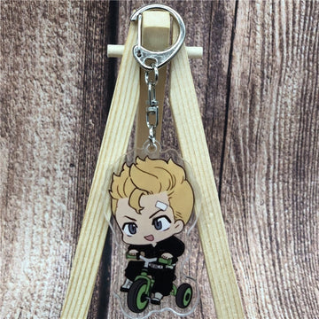 Tokyo Revengers 'Takemichi | Green Bike' Keyring Plastic Keychain