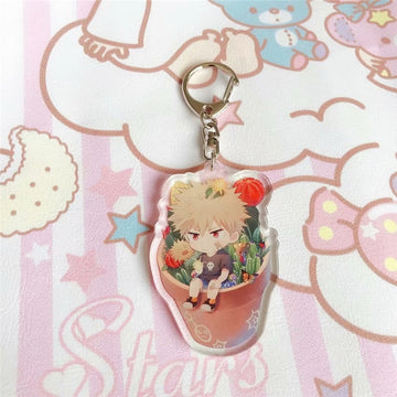 Boku no Hero 'Katsuki Bakugo | Pot Sitting' Keyring Acrylic Keychain
