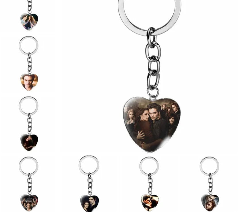 Twilight 'Edward Cullen & Bella Swan' Keyring Metal Keychain