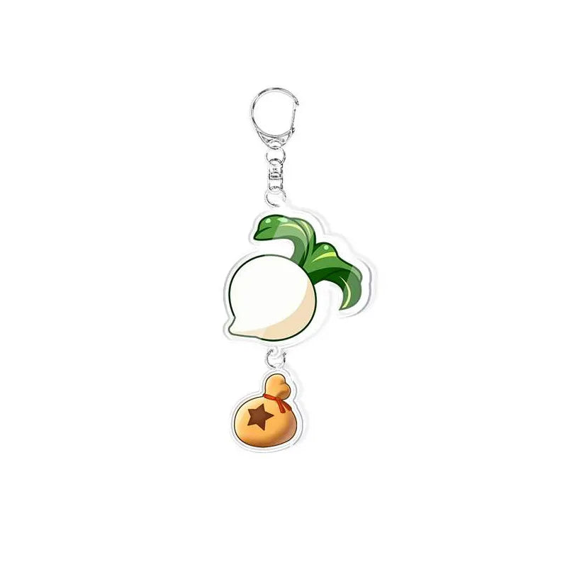 Animal Crossing 'Turnip | Bell Bag' Keyring Plastic Keychain
