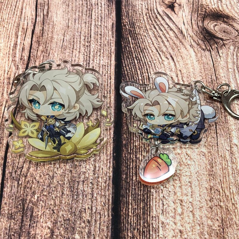 Genshin Impact 'Albedo' Keyring Plastic Keychain