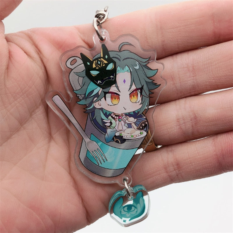 Genshin Impact 'Xiao' Keyring Plastic Keychain