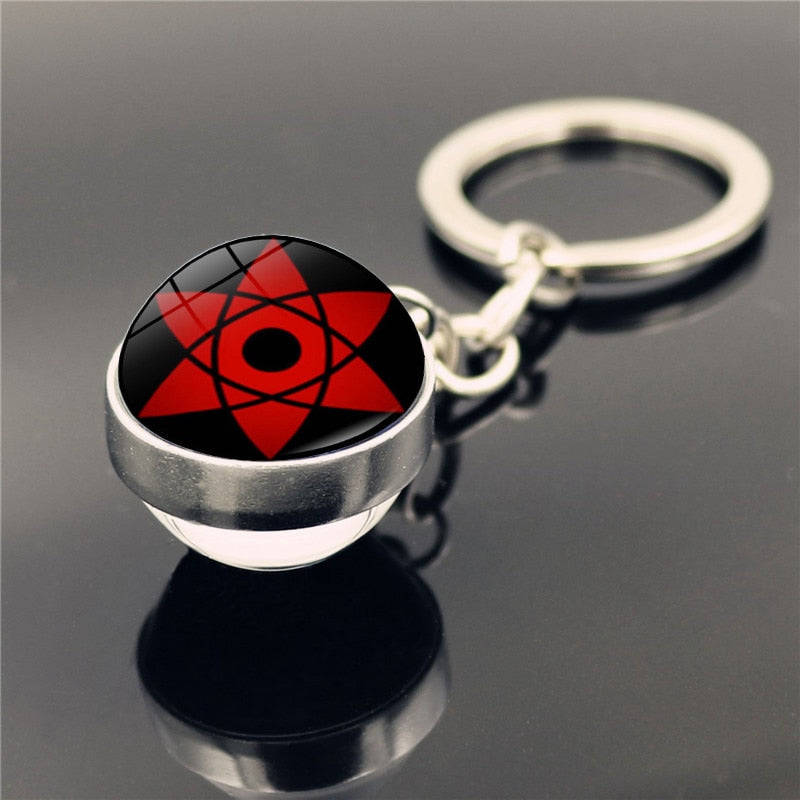 Sharingan Eye 'Sasuke' Keyring Metal Keychain