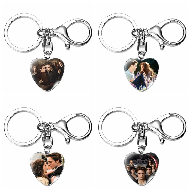 Twilight 'Edward Cullen & Bella Swan' Keyring Metal Keychain
