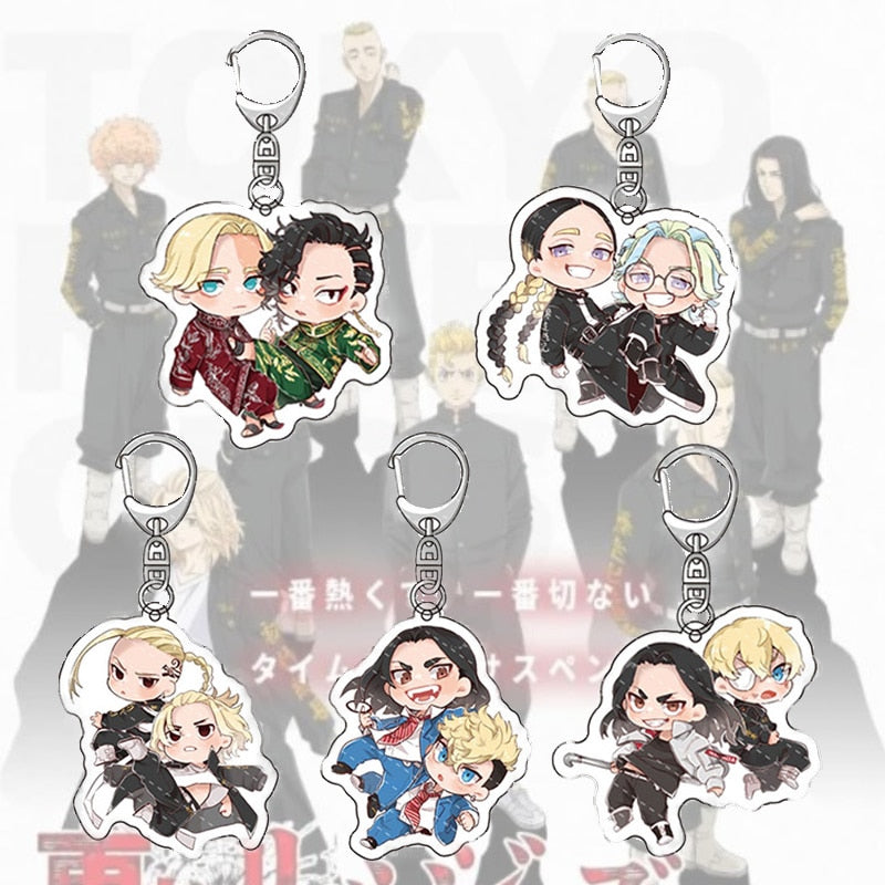 Tokyo Revengers 'Baji Keisuke & Chifuyu Matsuno Ver. 2' Keyring Resin Keychain