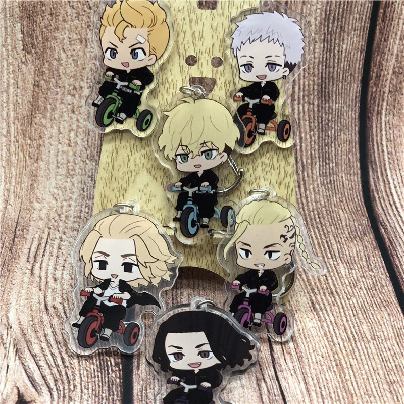 Tokyo Revengers 'Keisuke Baji | Black Bike' Keyring Plastic Keychain