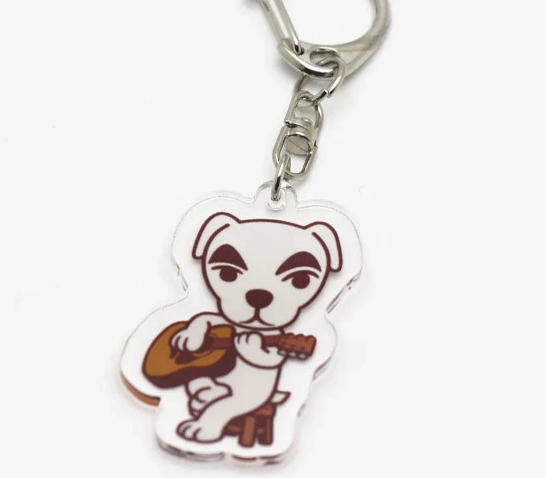 Animal Crossing 'K.K Slider' Keyring Plastic Keychain
