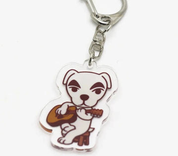 Animal Crossing 'K.K Slider' Keyring Plastic Keychain