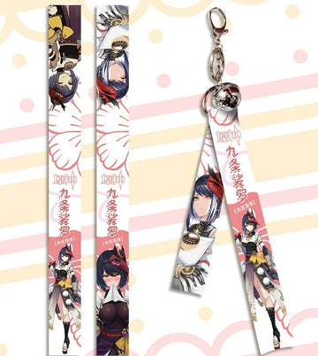 Genshin Impact 'Kojou Sara' Streamer Clip Keychain