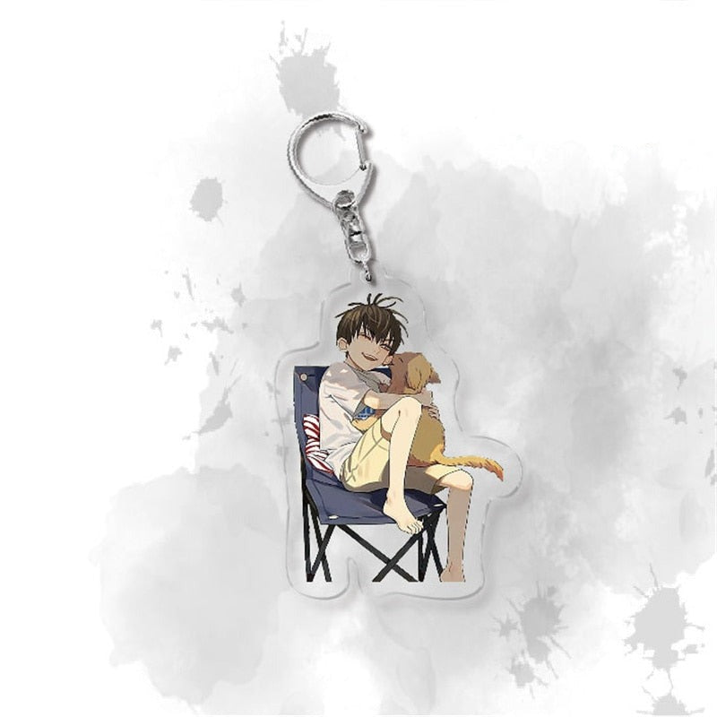 19 Days 'He Tian Genuinely Smiled With His Dog' Keyring Acrylic Keychain