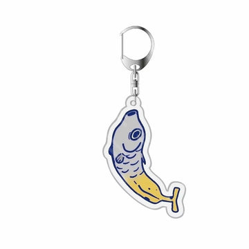 Banana FIsh 'Fish Banana' Keyring Resin Keychain