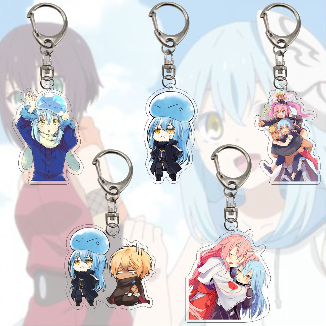 That Time I Got Reincarnated as a Slime 'Rimuru | Slime | Veldora' Keyring Resin Keychain